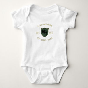 Vintage Yellowstone Ntaional Park Baby Bodysuit
