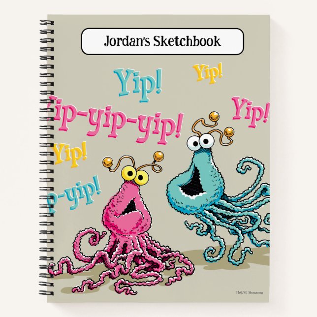 Vintage Yip-Yips Drawing Notebook (Front)