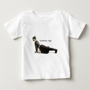 Vintage Yoga Woman Up Dog Antique Baby T-Shirt