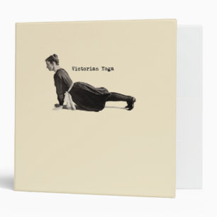 Vintage Yoga Woman Up Dog Antique Binder