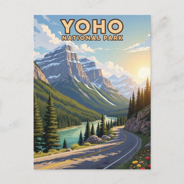 Vintage Yoho National Park Canada Postcard (Front)