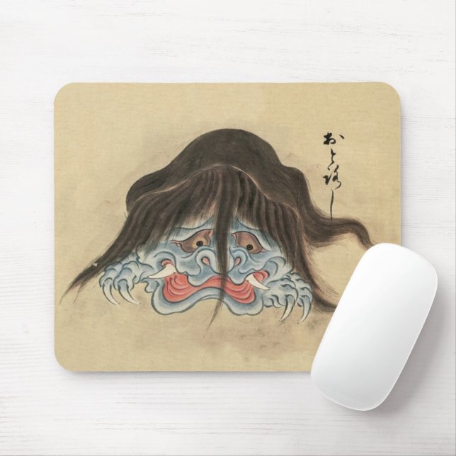 Vintage Yokai Otoroshi- Japanese Monster Mouse Pad (With Mouse)