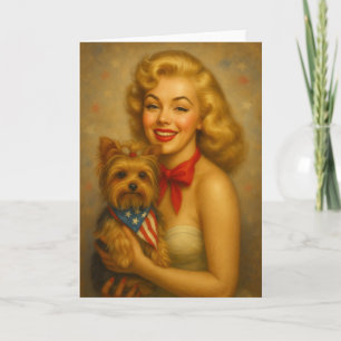 Vintage Yorkie Card
