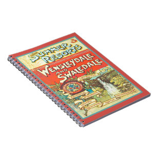 Vintage Yorkshire Railroad Tourist Guide Cover Art Notebook
