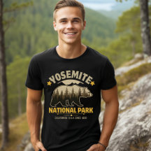 Vintage Yosemite Bear Forest Graphic