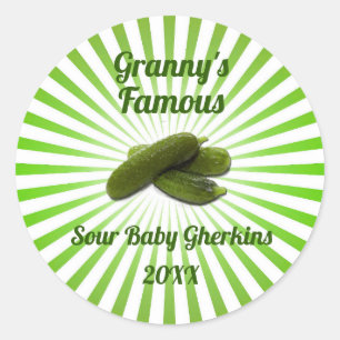 Vintage Your Famous Dill Pickles Canning Label