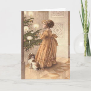Vintage Yule Card With Poem