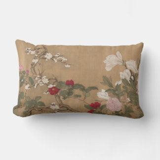 Vintage Yun Shouping Art Floral Jeter Oreiller