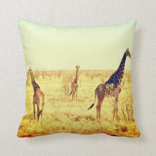 Vintage Zambia Throw Pillow