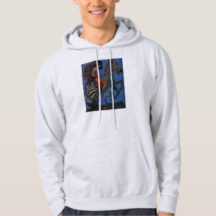 Vintage Zebra Art Nouveau Woman Life 1922 Hoodie