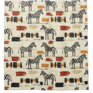 Vintage Zebra Pattern Rustic Boho Safari Print