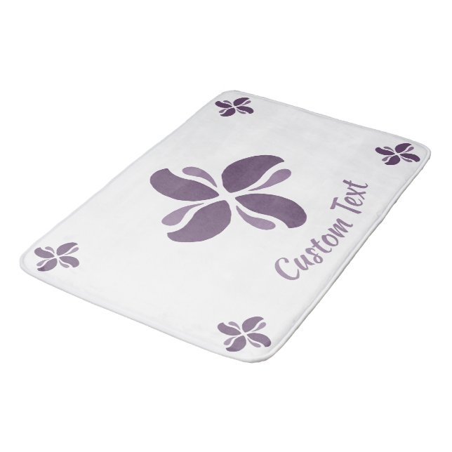 Vintage Zen Echo Lilac Kiss Bath Mat (Angled)