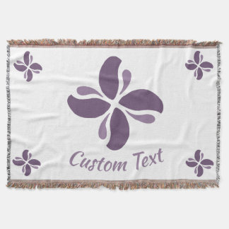 Vintage Zen Echo Lilac Kiss Throw Blanket
