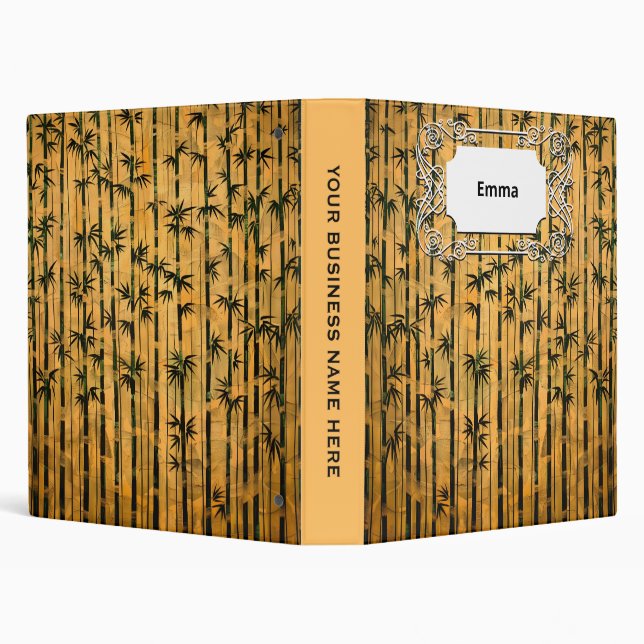 Vintage Zen Forest Bamboo Binder (Background)