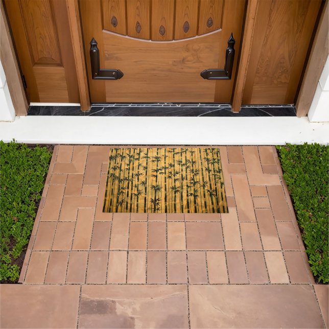 Vintage Zen Forest Bamboo  Doormat (Outdoor)