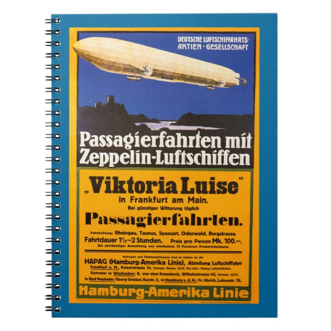 Vintage Zeppelin Viktoria Luise Notebook (Front)