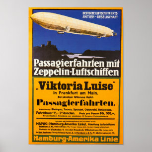 Vintage Zeppelin Viktoria Luise Poster