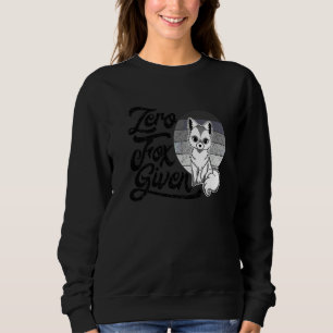 Vintage Zero Fox Given Pun Animal Furry 3 Sweatshirt