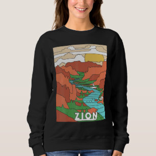 Vintage Zion National Park I Hiked Angels Landing Sweatshirt