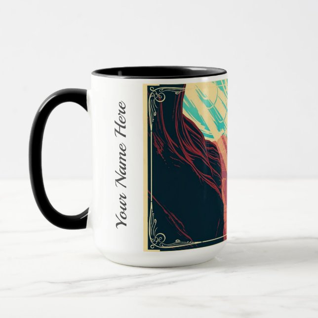 Vintage Zion National Park WPA Poster Style Mug (Left)