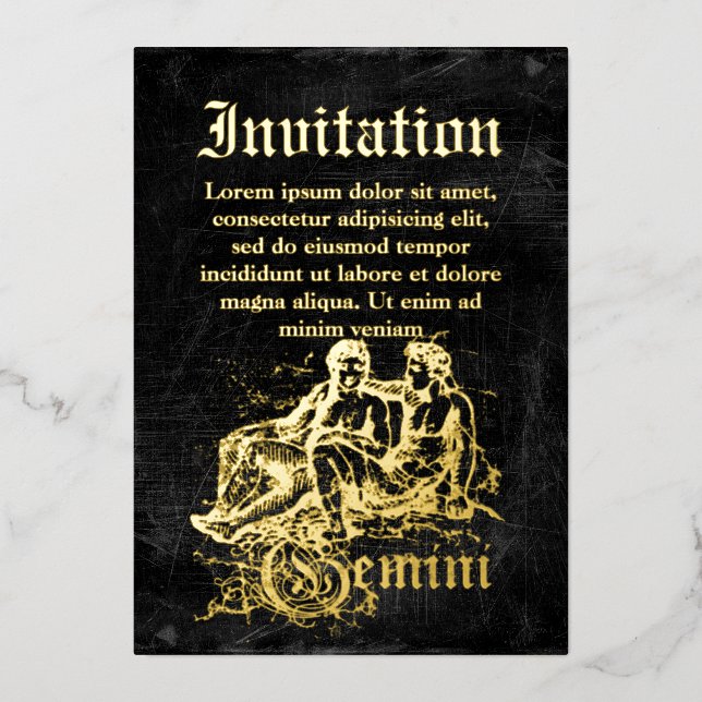 Vintage Zodiac Gemini (Front)