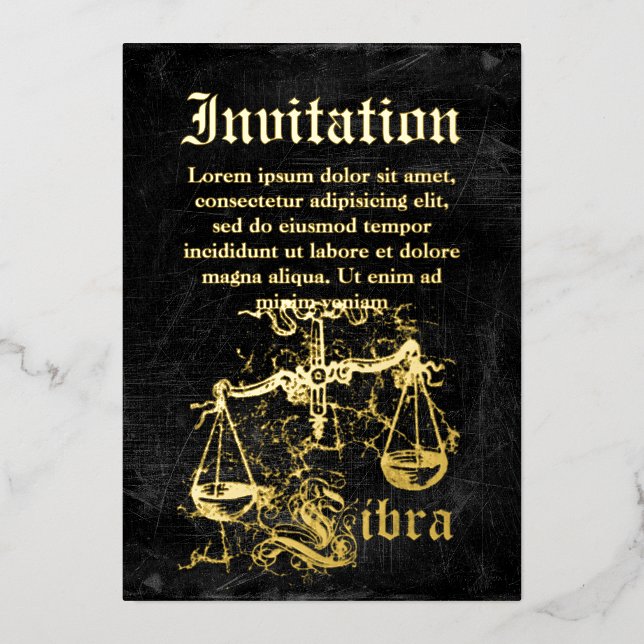 Vintage Zodiac Libra (Front)