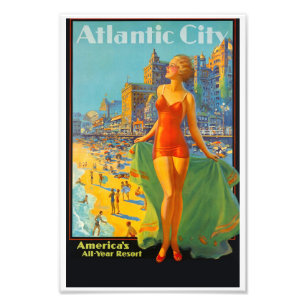 VintageAtlantic City Travel Poster