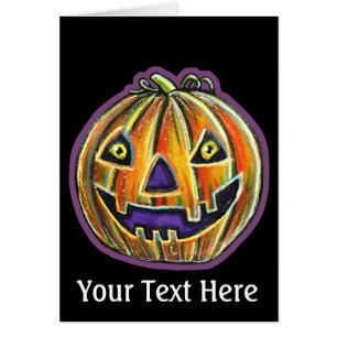 VintageHalloweeniesFallnGrinningPumpkinLarge