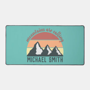 Vintages pastels montagnes appellent mongram ciel