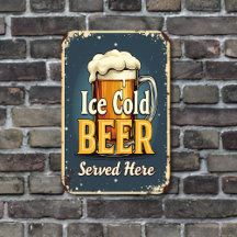 Vintsge Ice Cold Beer Served Here