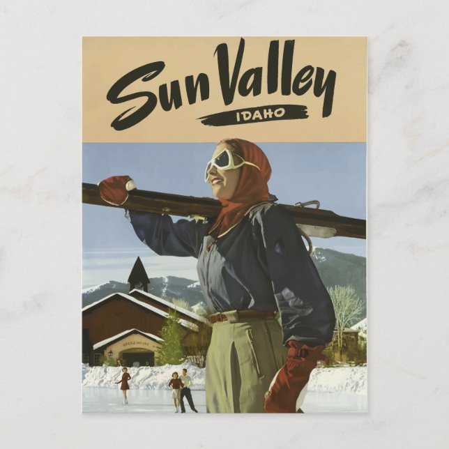 Vinttravel postcard poster Idaho USA (Front)