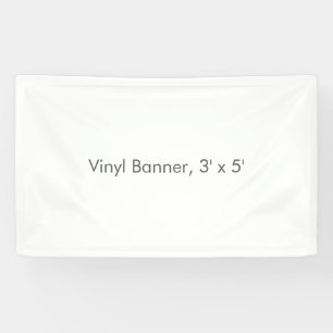Vinyl Banner, 3' x 5' Banner