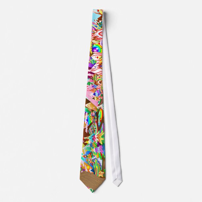 Vinyl Candy's "LAND" Tie (Front)