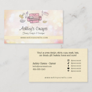 Vinyl Crafting and Design - Blush Pink  Business C Card