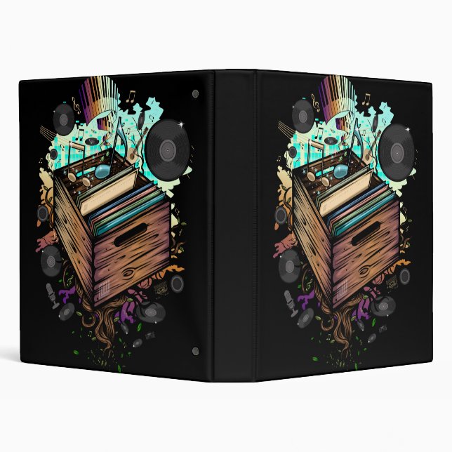 Vinyl Crate Music Binder (Background)