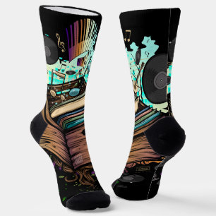 Vinyl Crate Music Socks