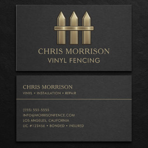 Vinyl Fencing Business Card