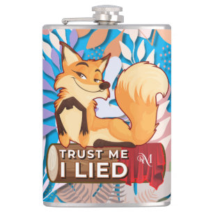 Vinyl Flask 8oz : Trust Me (blue)