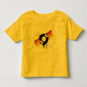 Vinyl Graffiti - DJ record DJing DJs Disc Jockey Toddler T-shirt