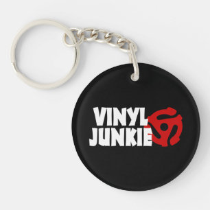 Vinyl Junkie Keychain