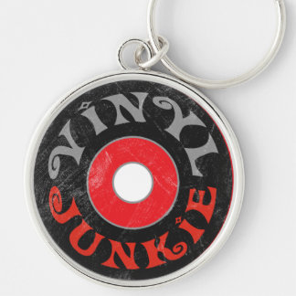 Vinyl Junkie Keychain