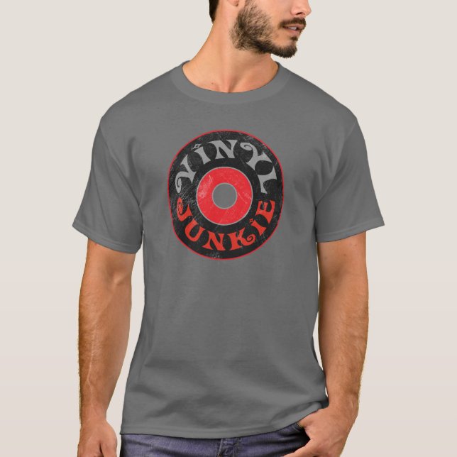 Vinyl Junkie T-Shirt (Front)