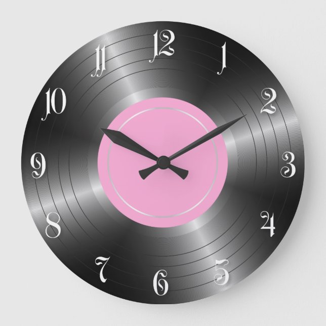 Vinyl long play disc large clock (Front)