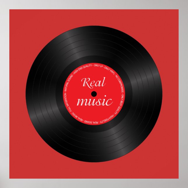Vinyl long play disc poster (Front)