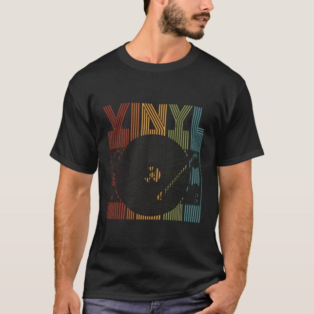 Vinyl Lp Records Disc T-Shirt (Front)