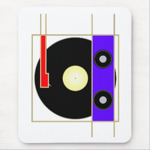 Vinyl Player Mouse Pad