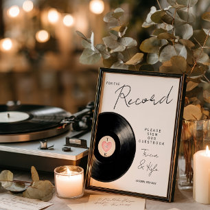 Vinyl pour le disque Mariage signe du livre d'or