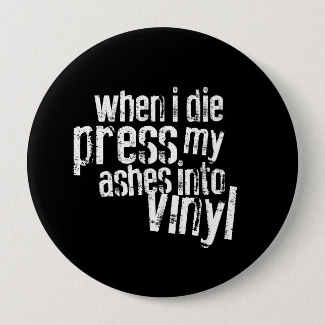 Vinyl Quote Button (Front)