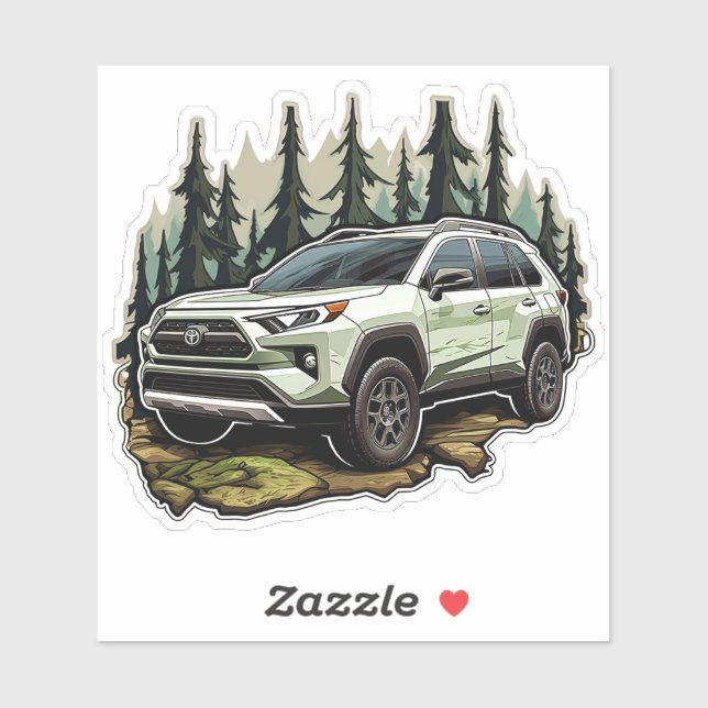 Vinyl Rav 4 sticker  (Sheet)