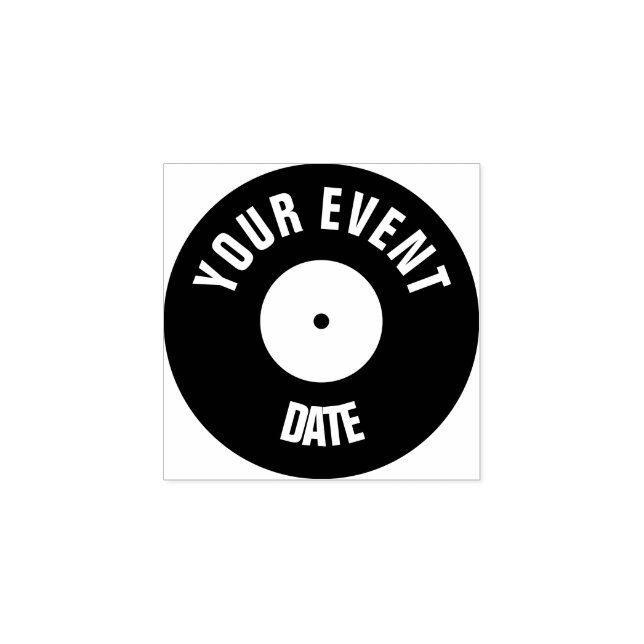 Vinyl reccord hand stamp (Imprint)